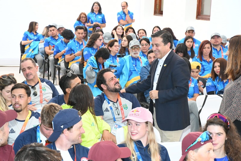 Andes On Line Los Andes Dio Emocionante Bienvenida A Las Delegaciones