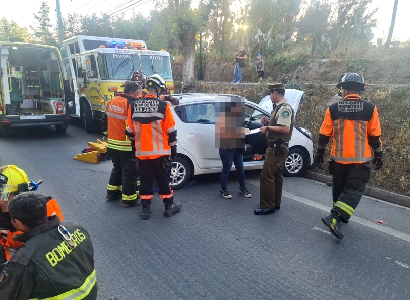 Andes On Line Carabineros Detuvo A Automovilista Que Volc En San