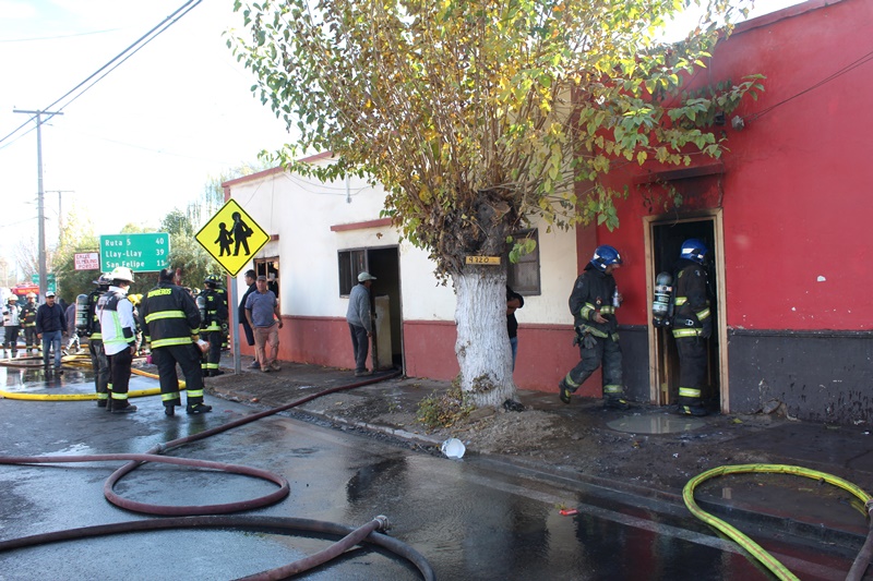 Andes on line Pérdidas totales y familias damnificadas dejó incendio