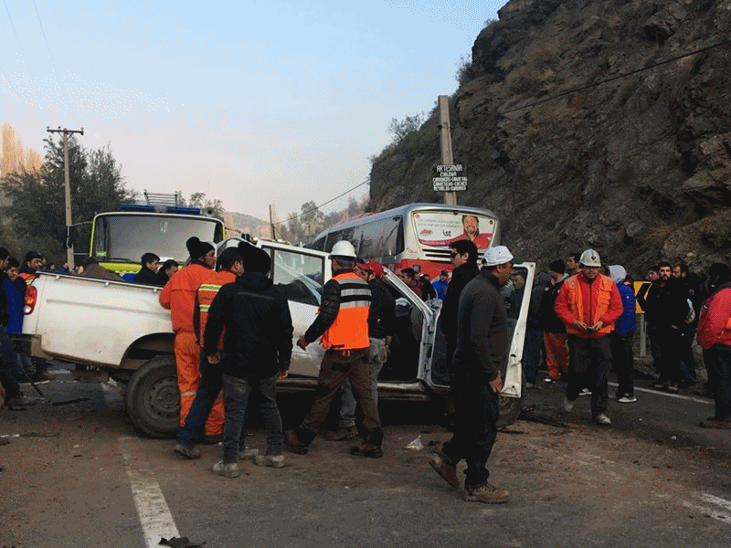 El conductor falleció y su hijo está grave. (Foto Gentileza Comandancia CB Los Andes).